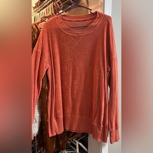 Aerie Warm Rust Crew Neck Sweater